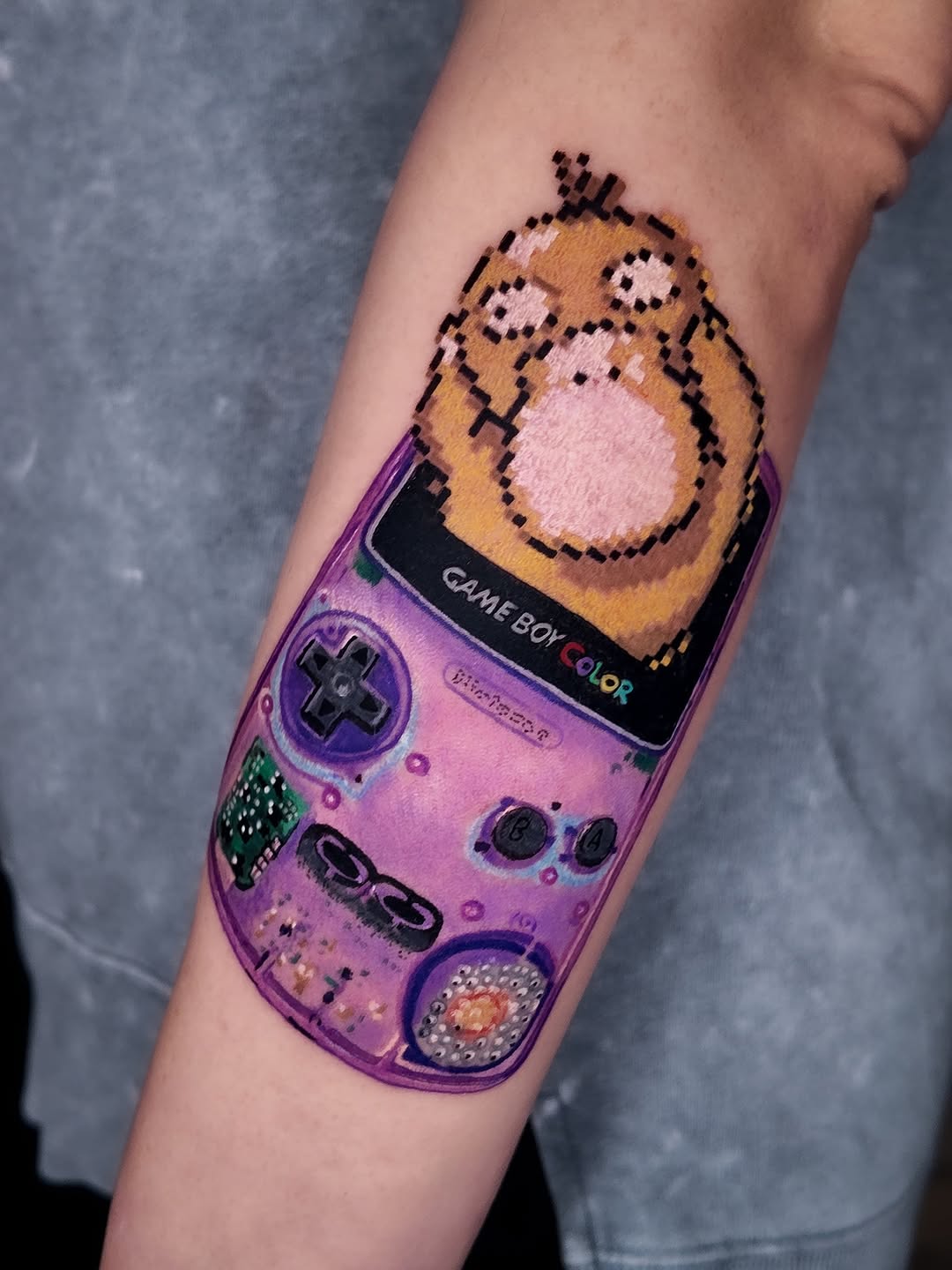 Tattoo by @mrpixel.tattooer β new_school, anime