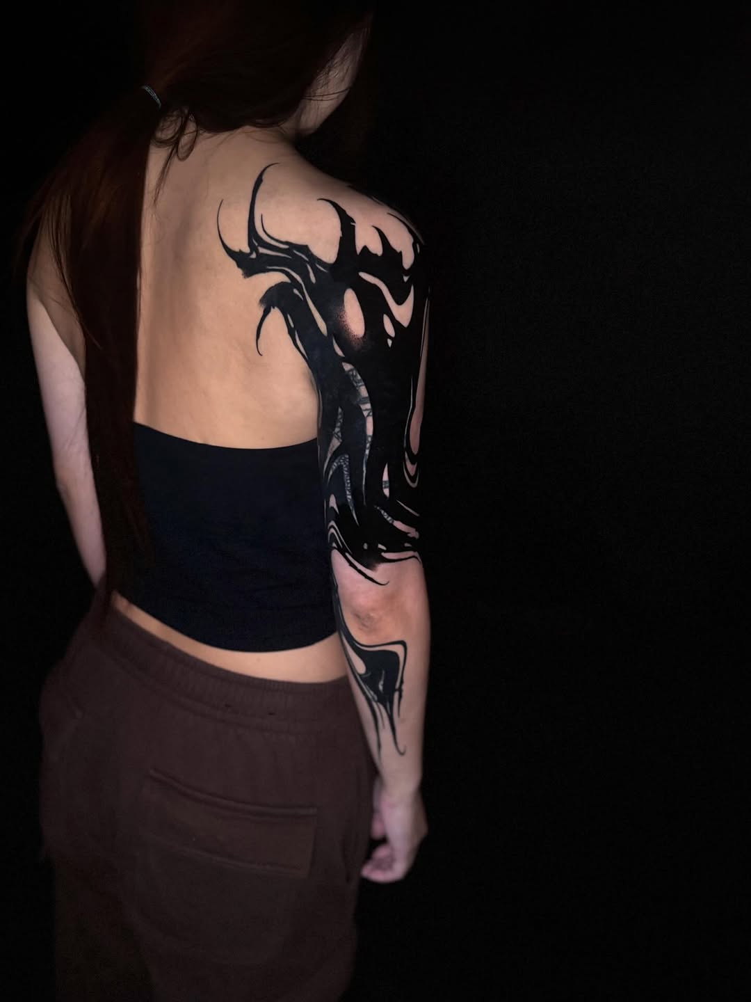 Tattoo by @orb_ink — blackwork, illustrative