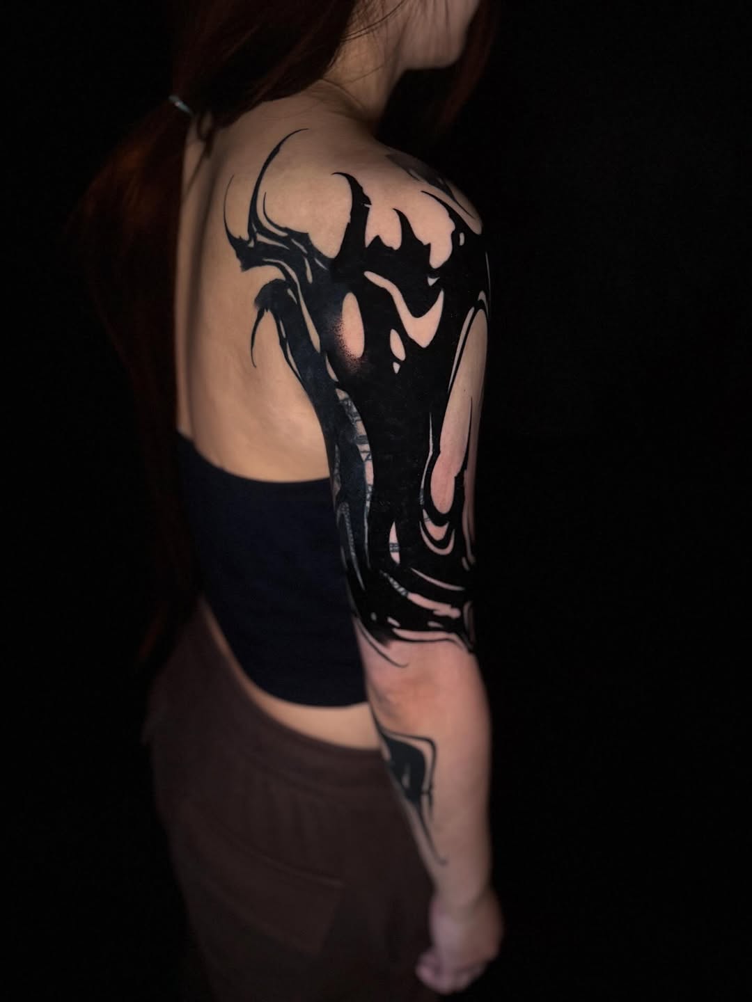 Tattoo by @orb_ink — blackwork, illustrative