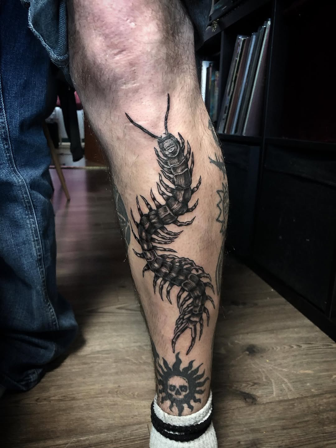 Tattoo by @ink.of.winchester — blackwork, illustrative