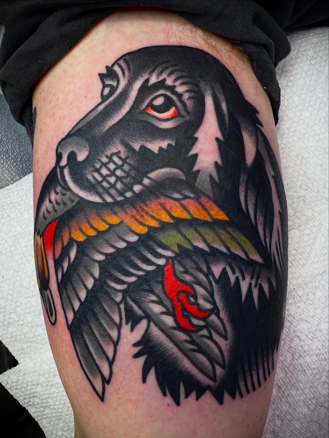 Tattoo by @tristan.bradshaw.tattooing — american_traditional, black_and_grey