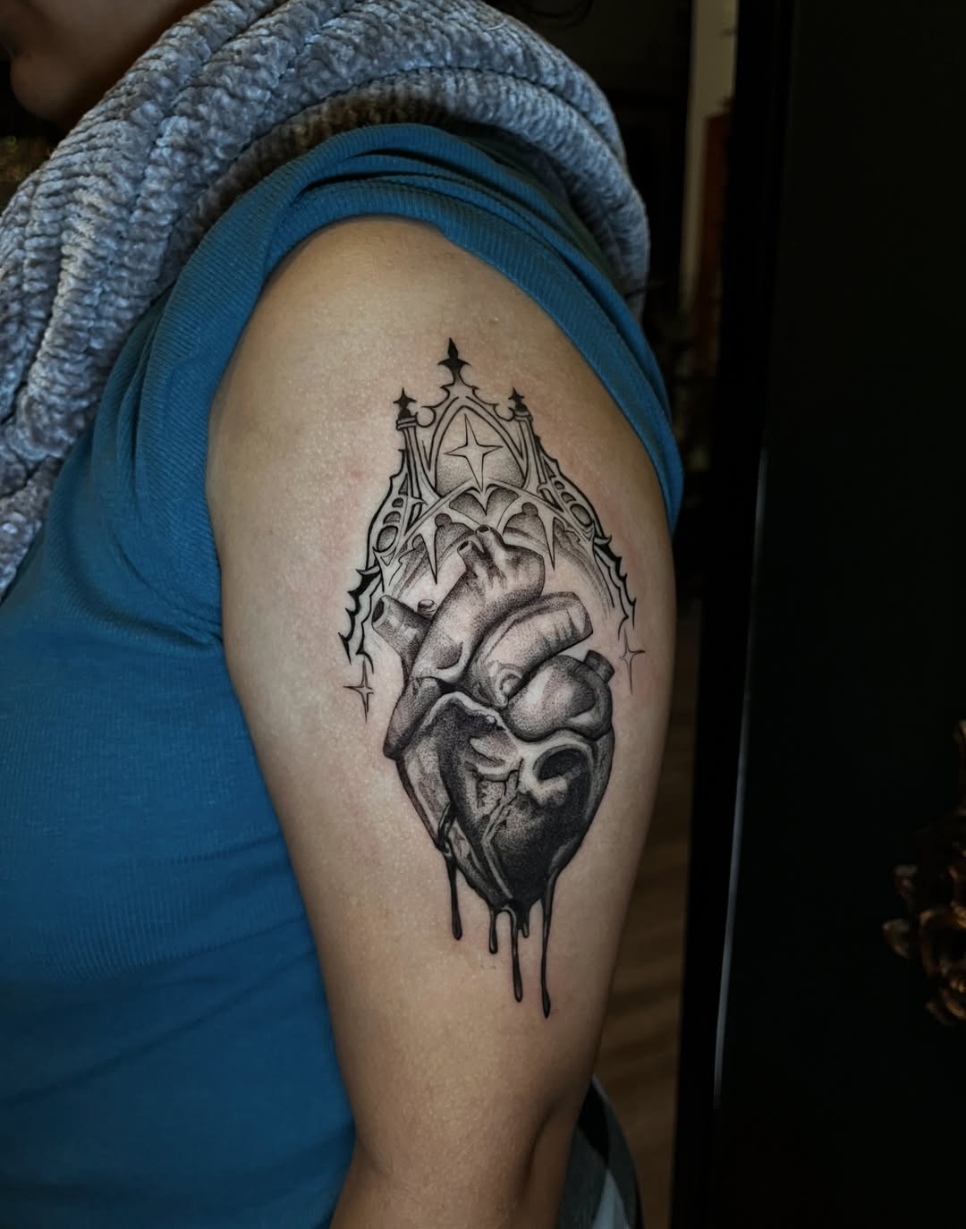 Tattoo by @smq_tattoo — realism, black_and_grey