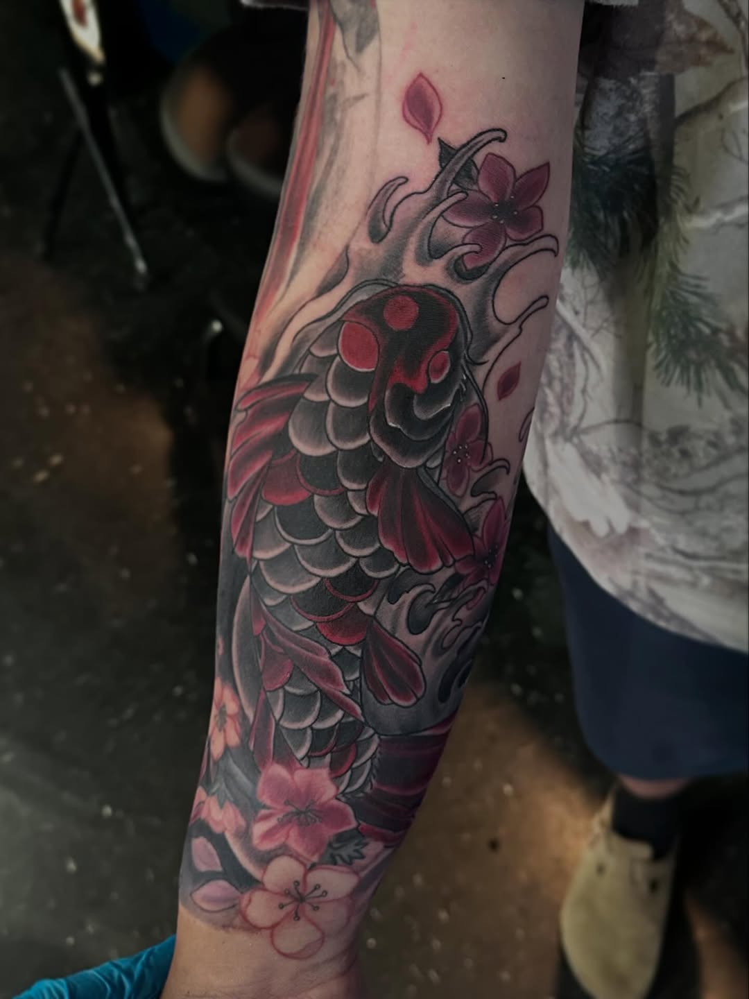 Tattoo by @luci.bat.tattoo β japanese_irezumi, black_and_grey