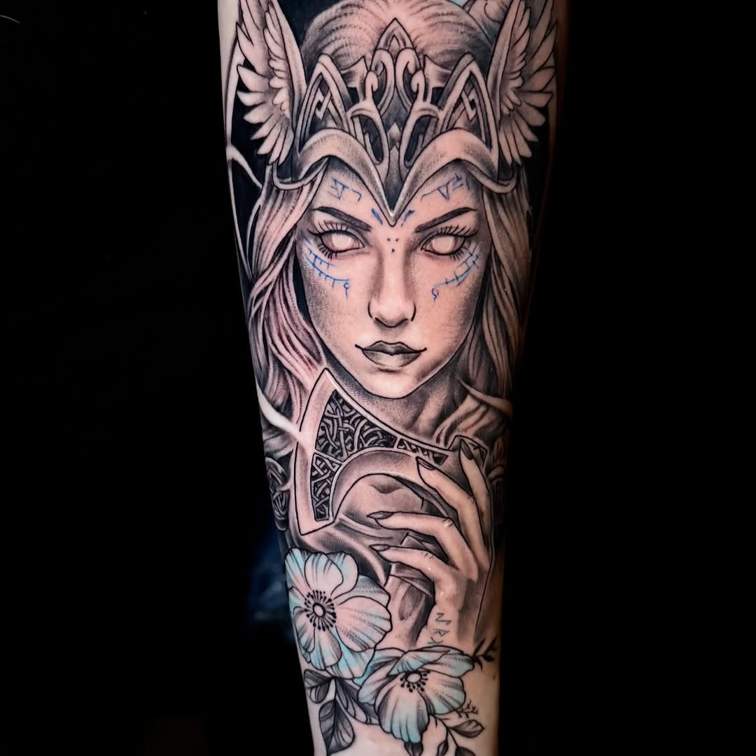 Tattoo by @sterling_tattoos β realism, black_and_grey