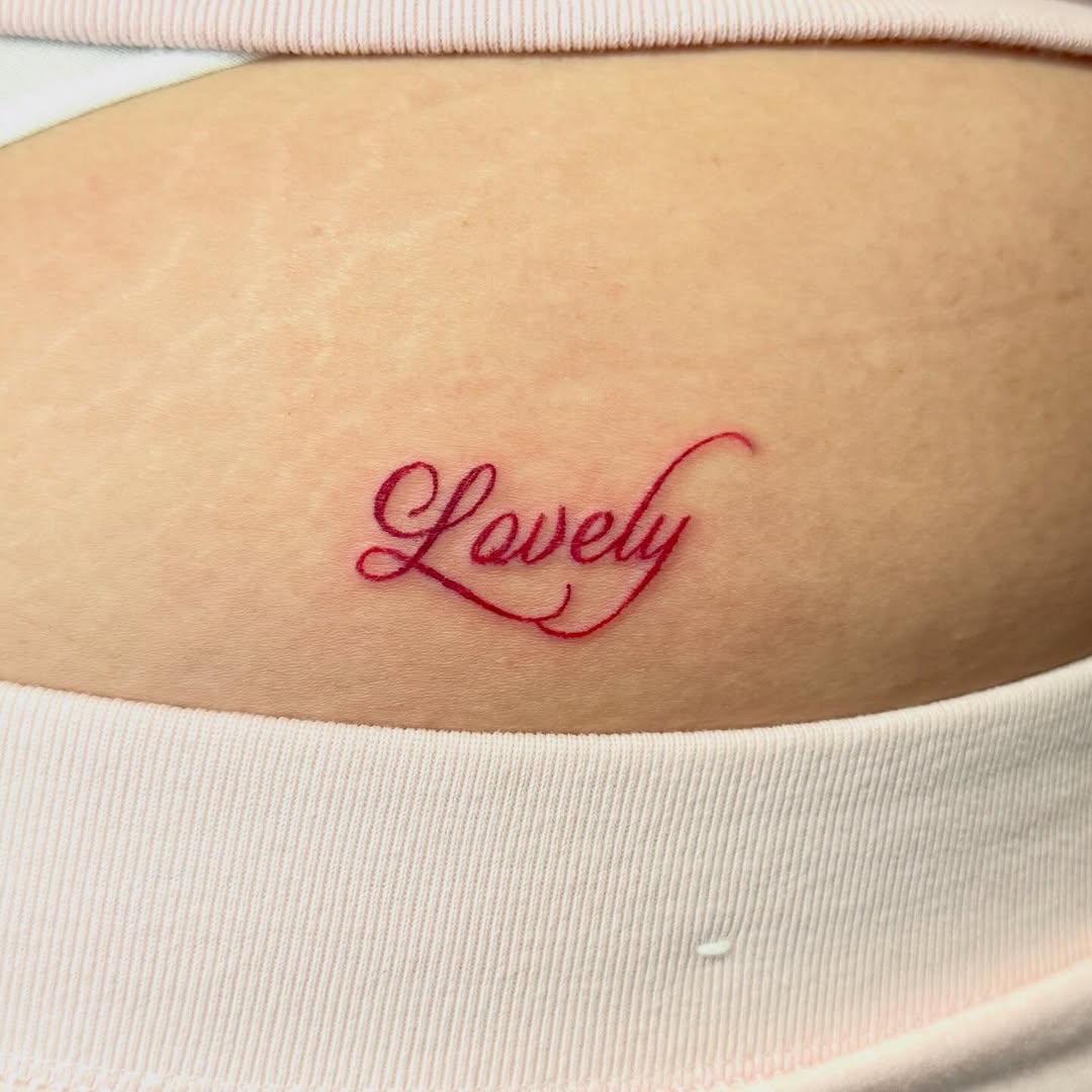 Tattoo by @kirstendeanna — lettering_script, fine_line