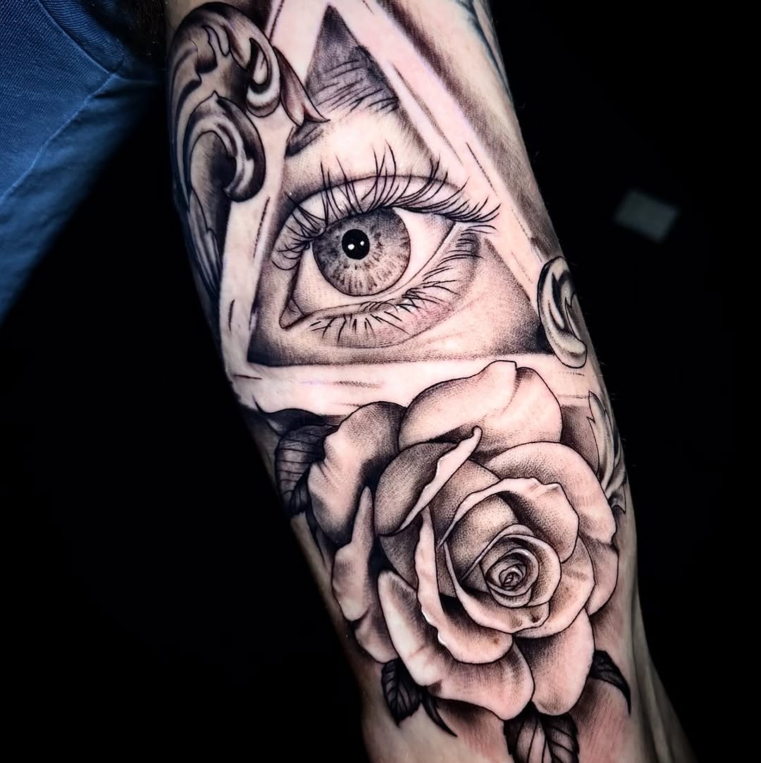 Tattoo by @sterling_tattoos β realism, black_and_grey