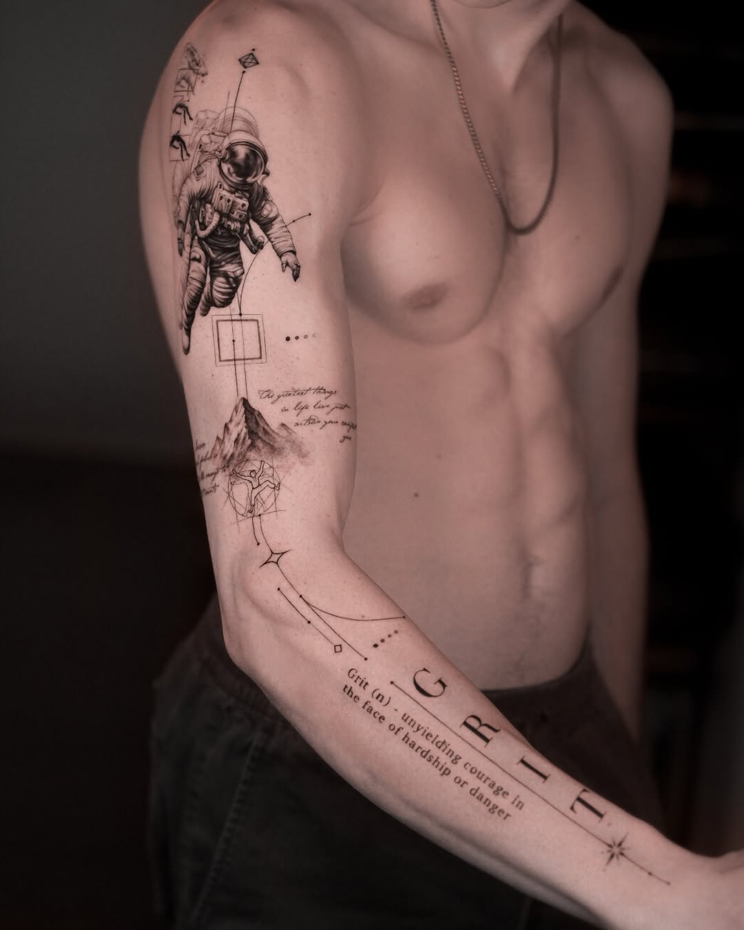 Tattoo by @moroztattooing — illustrative, black_and_grey