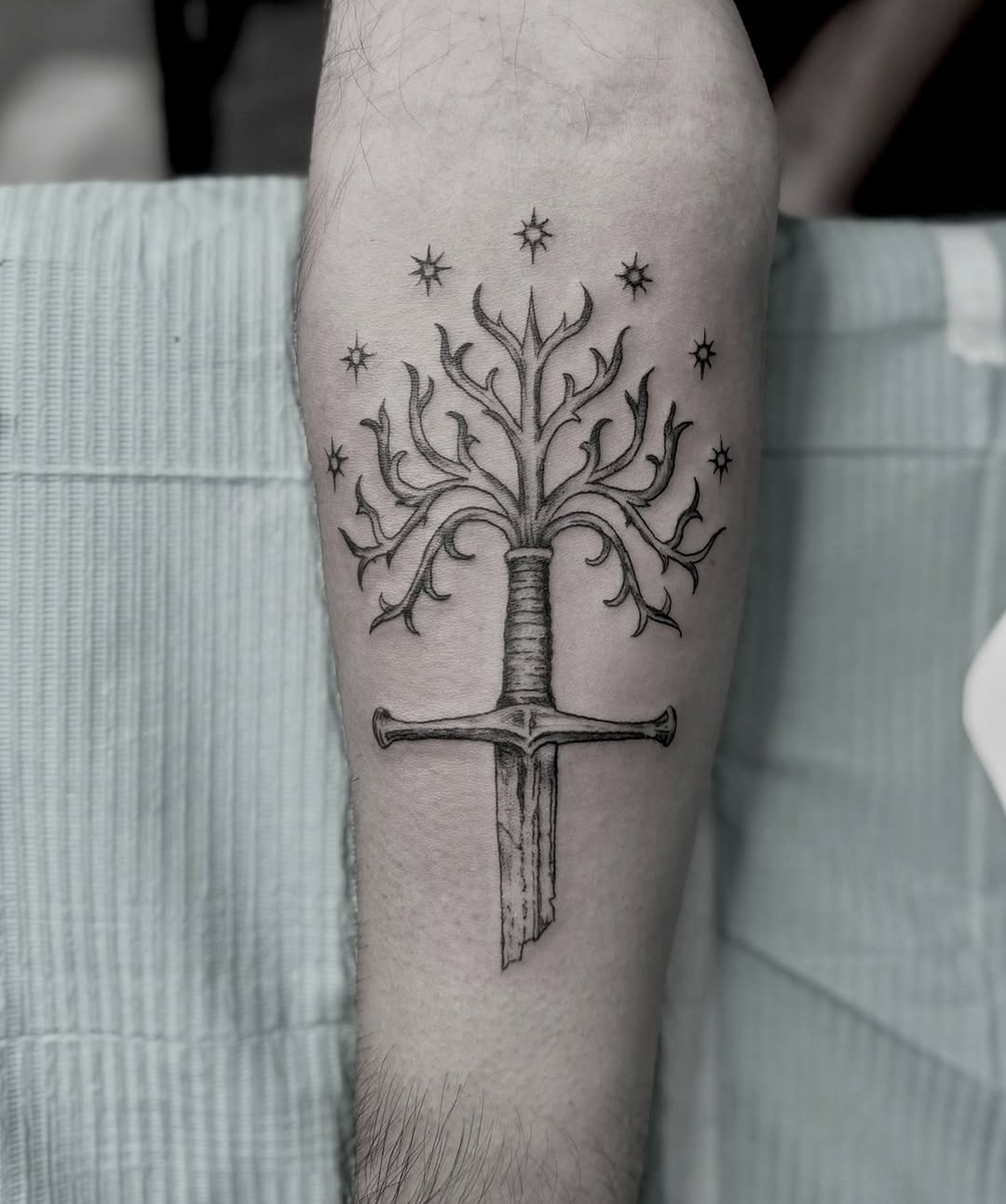 Tattoo by @hellridertattoo — black_and_grey