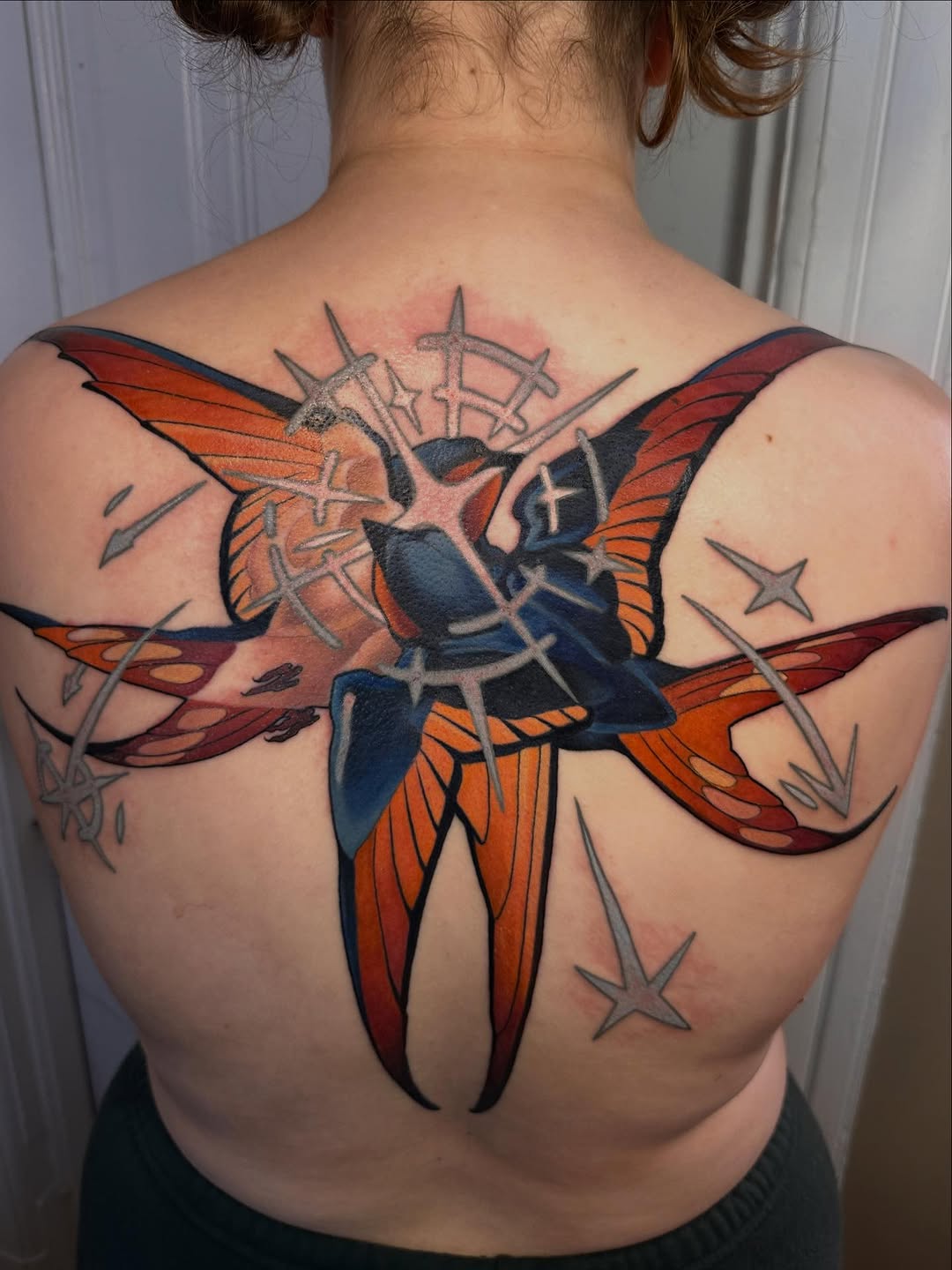 Tattoo by @grizzleyclaire — neo_traditional, trash_polka