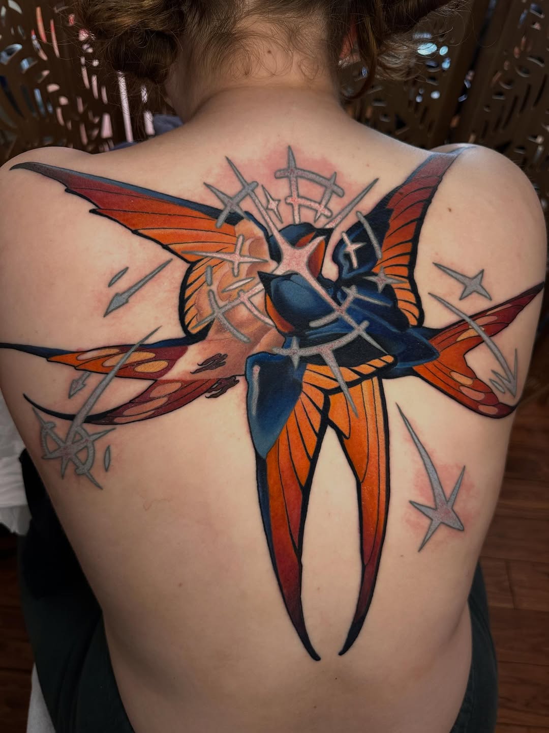 Tattoo by @grizzleyclaire — neo_traditional, trash_polka