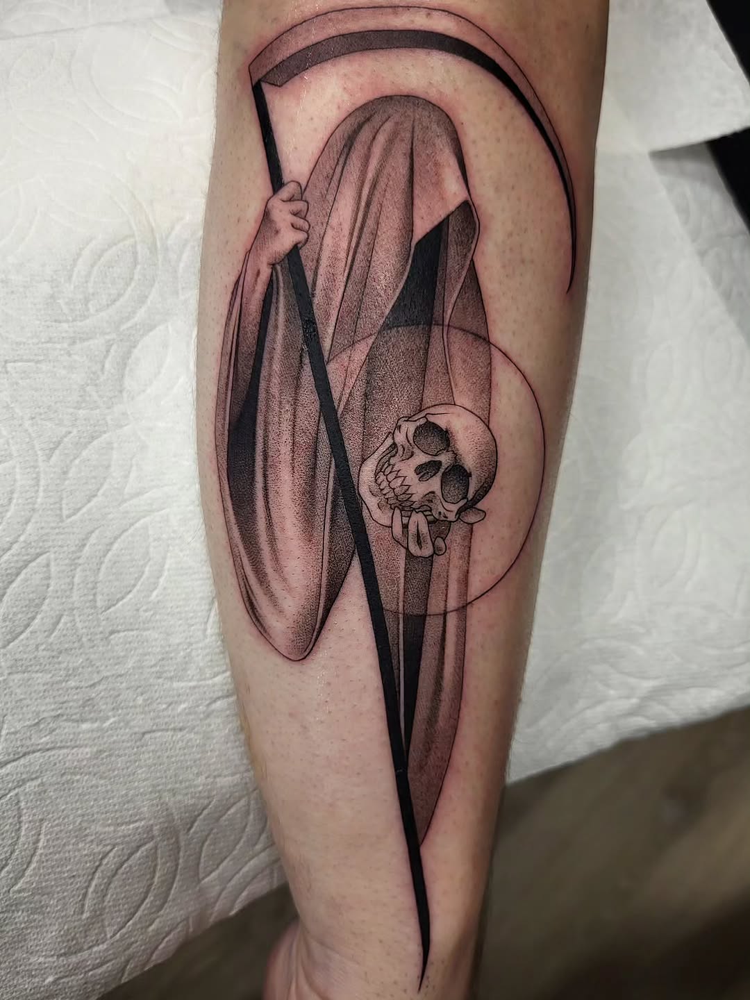 Tattoo by @jaclyngreb — black_and_grey