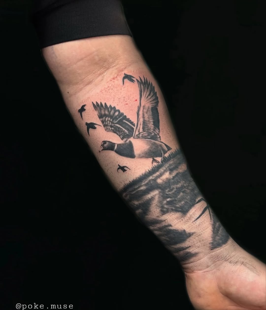 Tattoo by @poke.muse — realism, black_and_grey