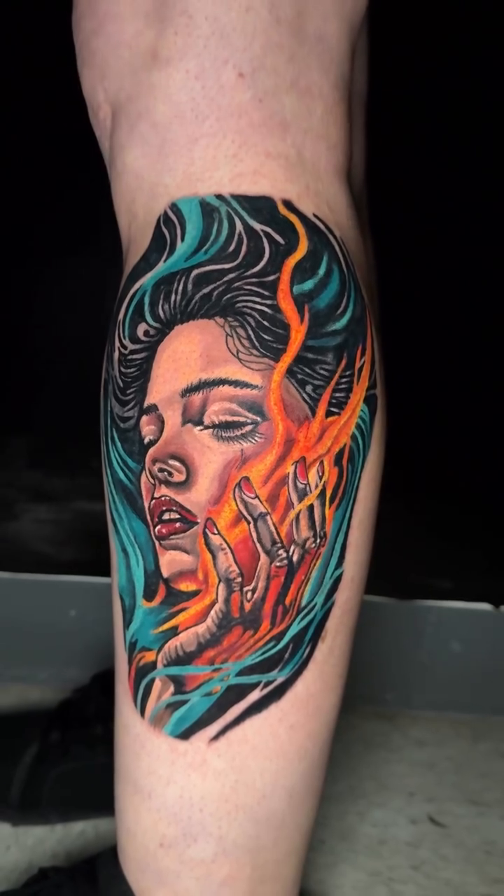 Tattoo by @tattoohabit — neo_traditional, dark_realism