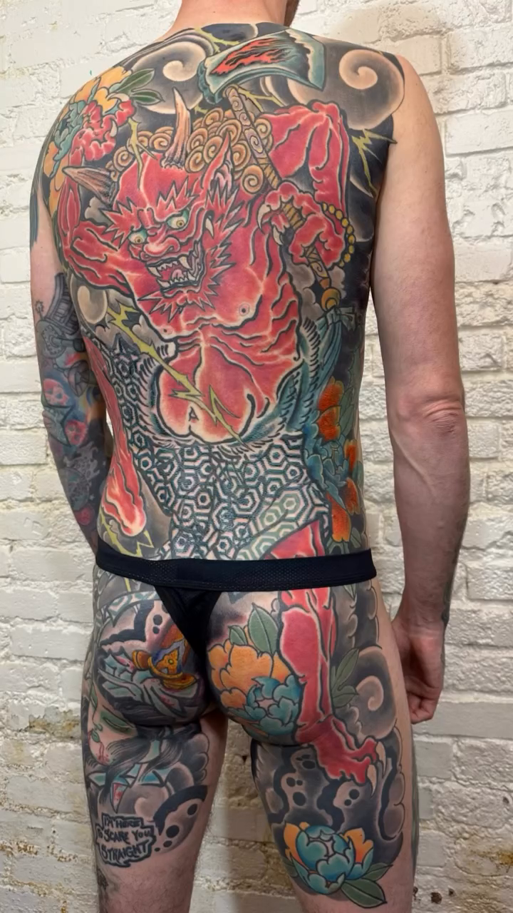 Tattoo by @rollhardy — japanese_irezumi, black_and_grey
