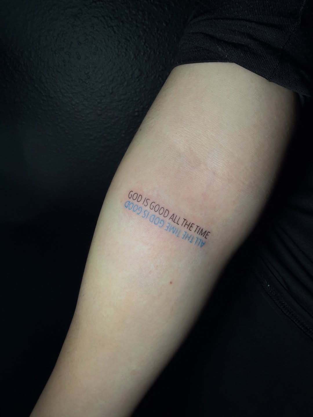 Tattoo by @ink_darling — lettering_script, fine_line