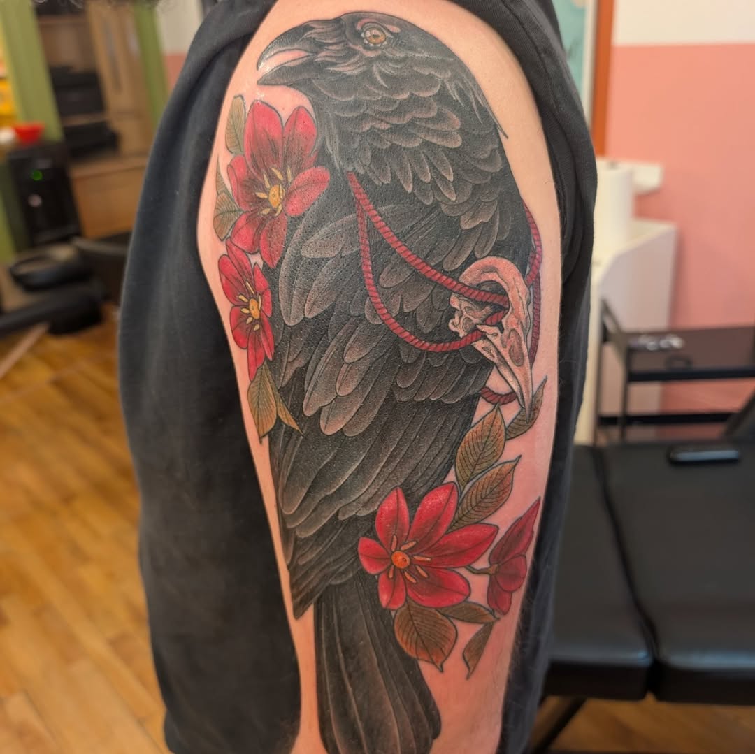 Tattoo by @mothandflametattoos — realism, black_and_grey