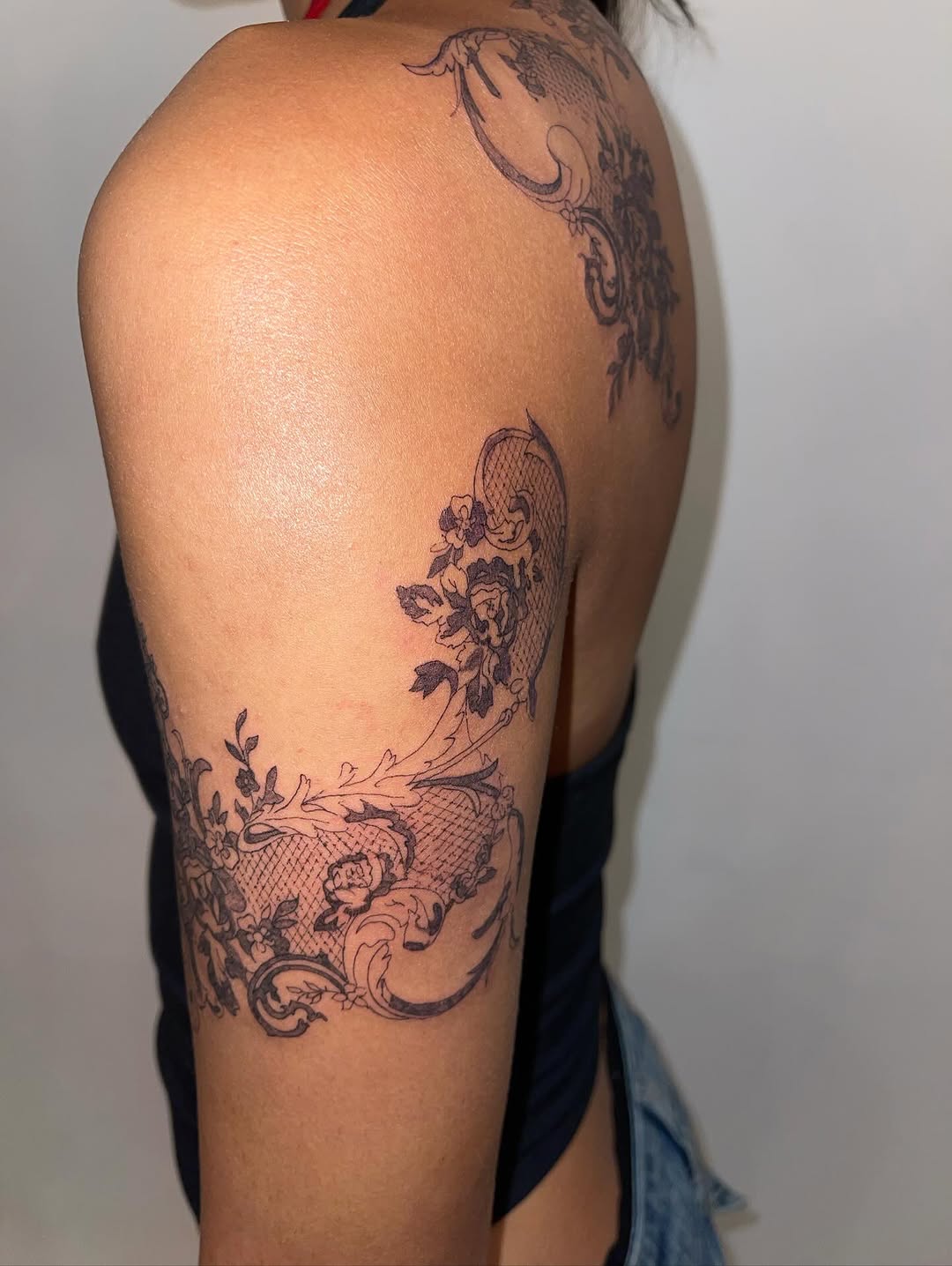 Tattoo by @initiationoftorture — ornamental, fine_line