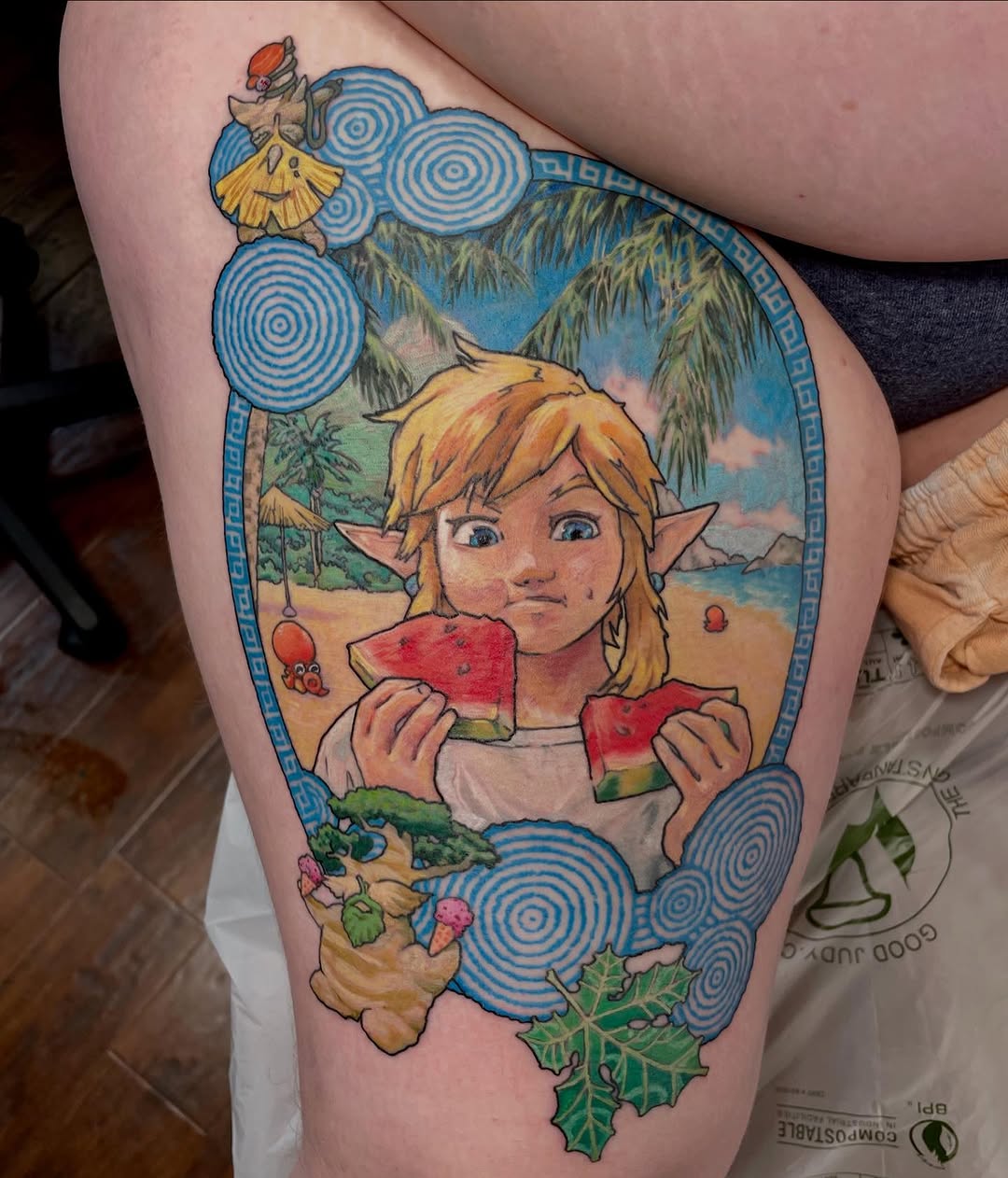 Tattoo by @rowanrhystattoo — anime, new_school