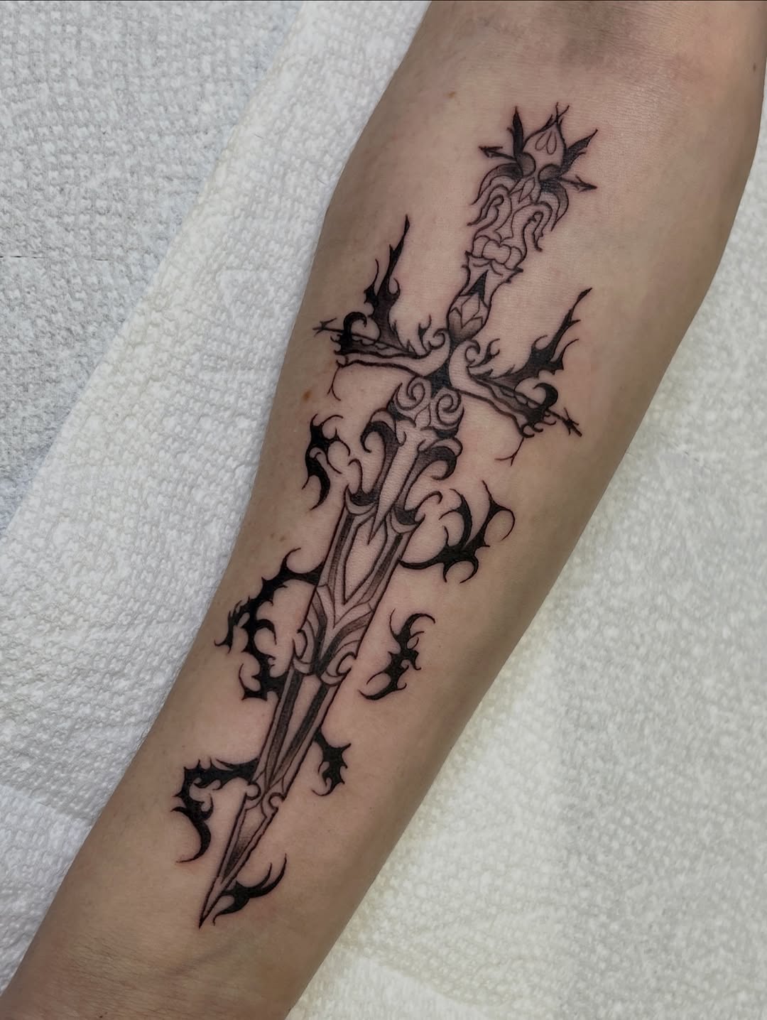 Tattoo by @blair_witch_ink โ blackwork, ornamental