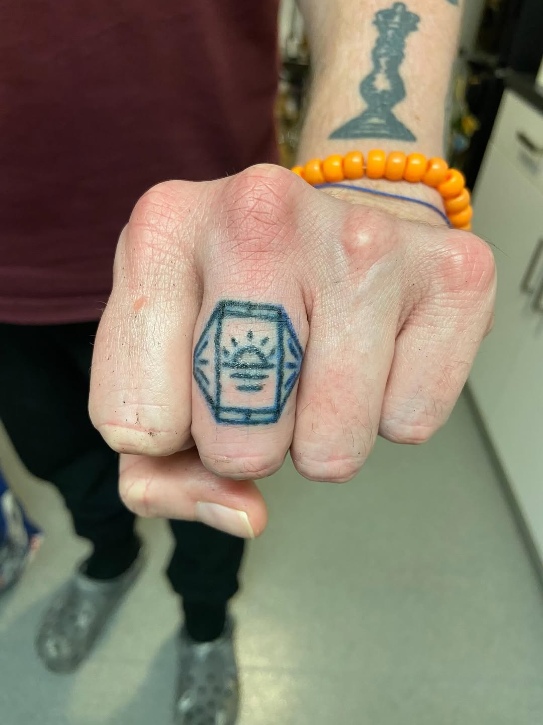 Tattoo by @deadboypokes — fine_line