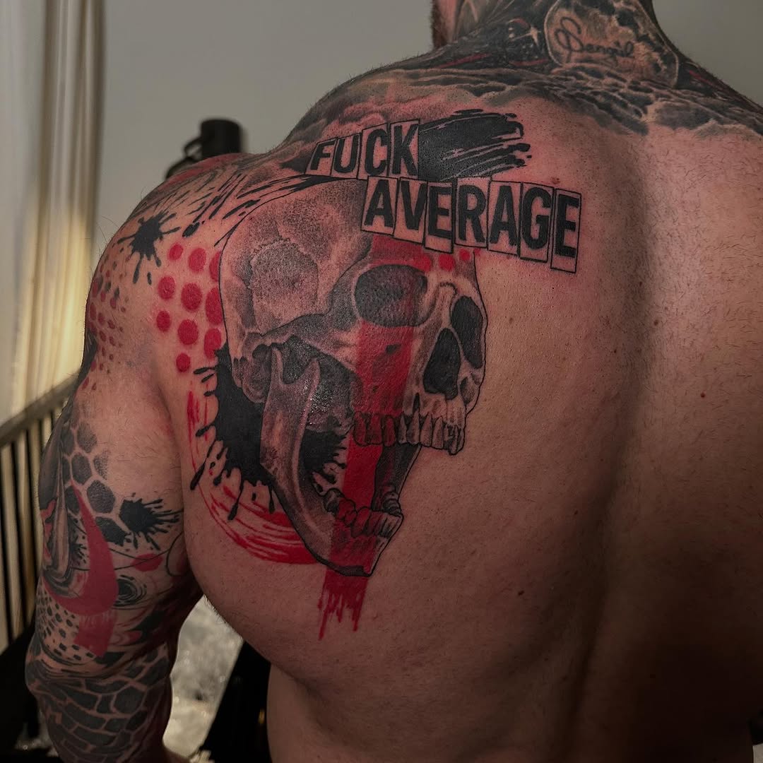 Tattoo by @justinhendrick — trash_polka, black_and_grey