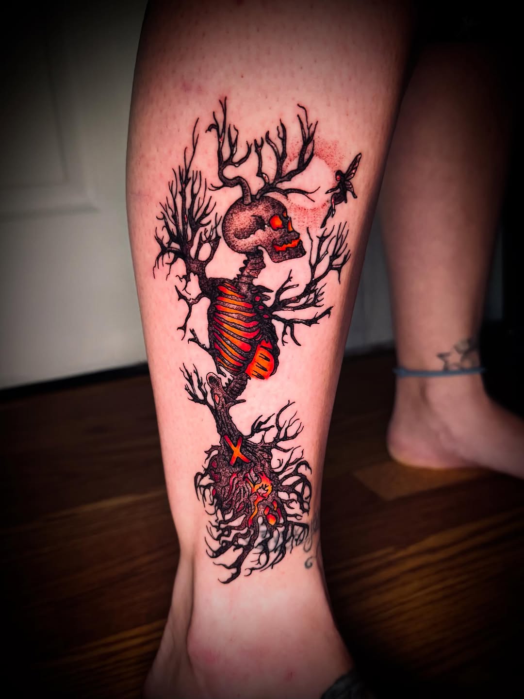 Tattoo by @tattoos_by_johnd — dark_realism, trash_polka