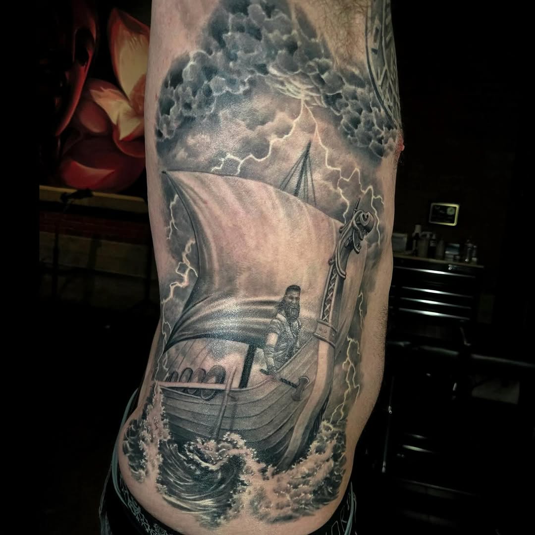 Tattoo by @tattoosbyjakegoss — realism, black_and_grey