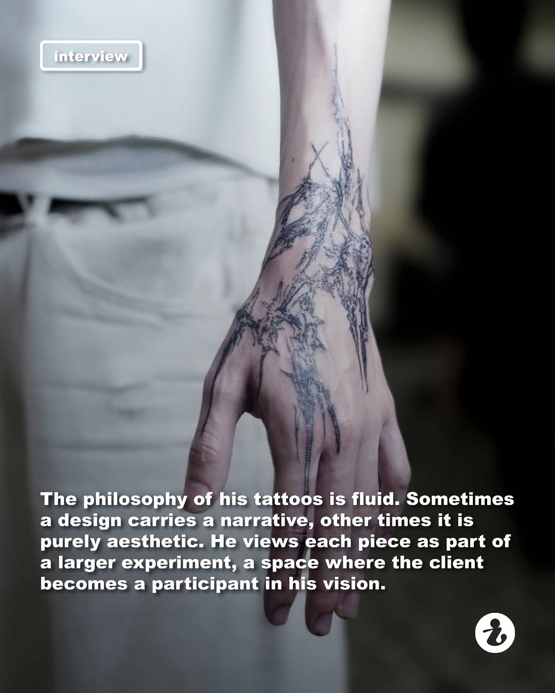 Tattoo by @godxear — blackwork