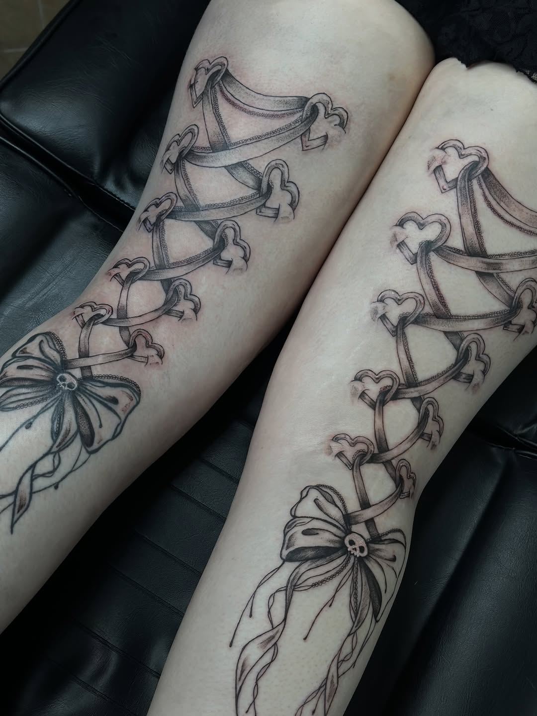 Tattoo by @hexhalle — illustrative, black_and_grey