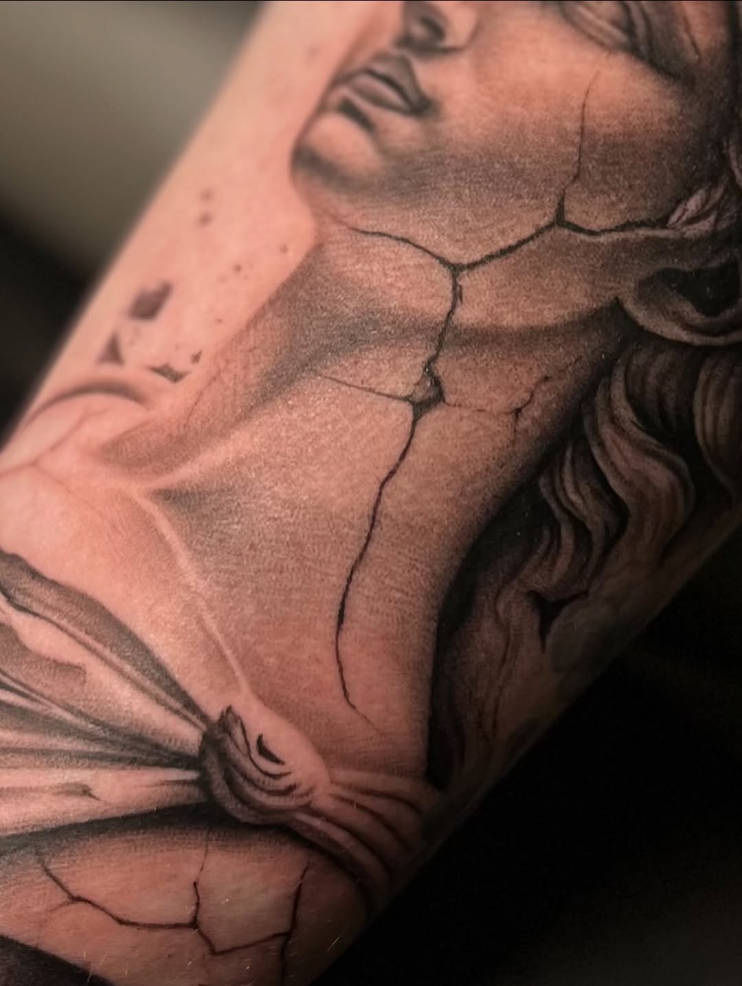 Tattoo by @meretattoos β realism, black_and_grey