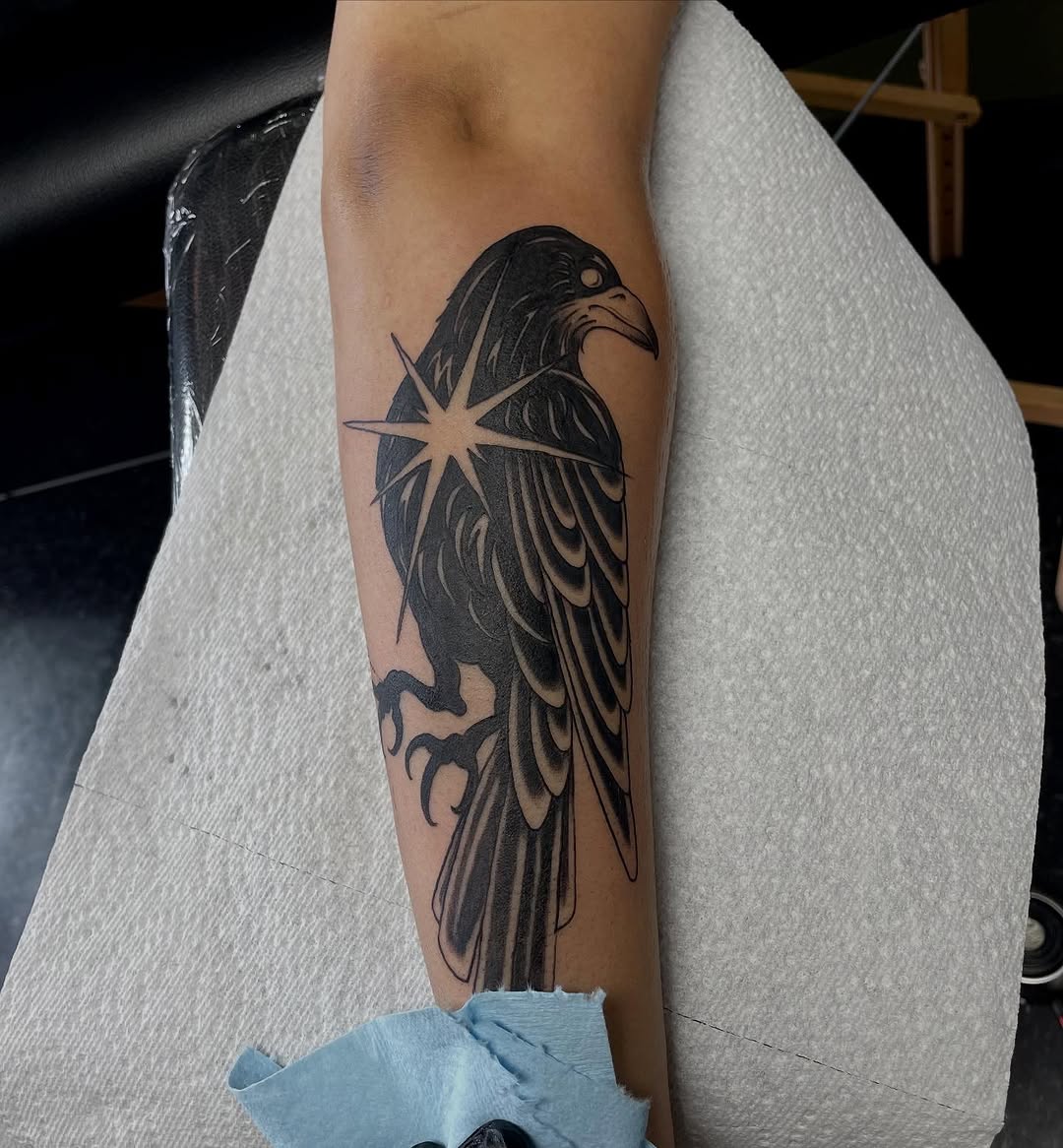 Tattoo by @mharristattoos — blackwork, black_and_grey
