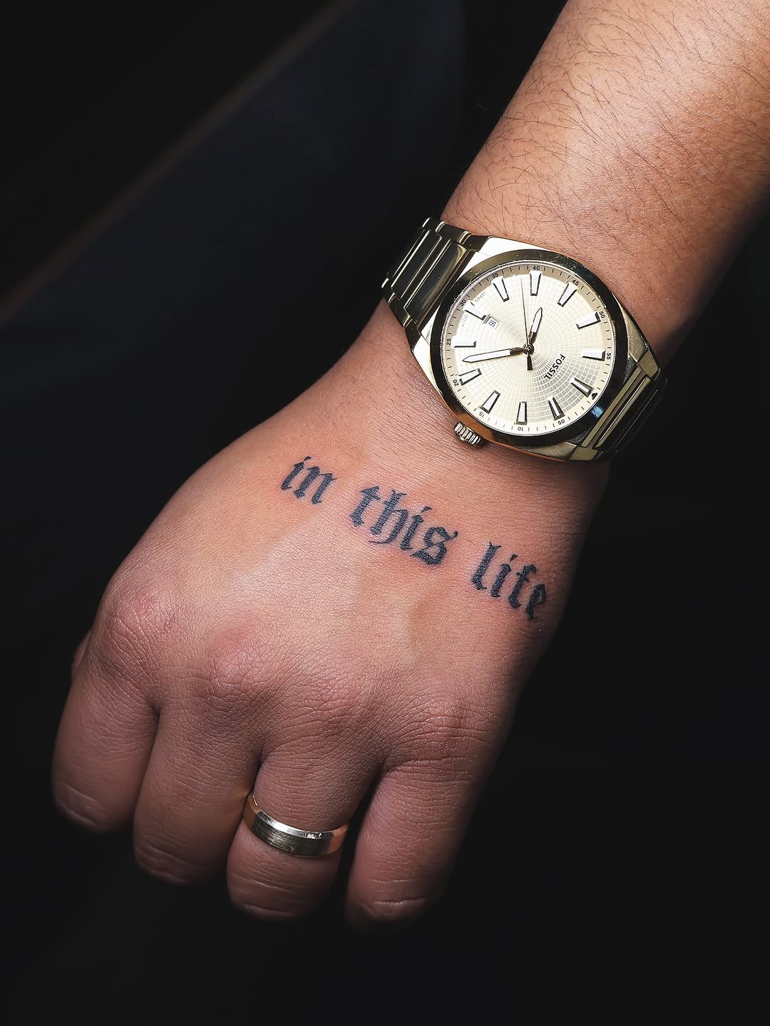Tattoo by @divinebeautybarbyaly — lettering_script