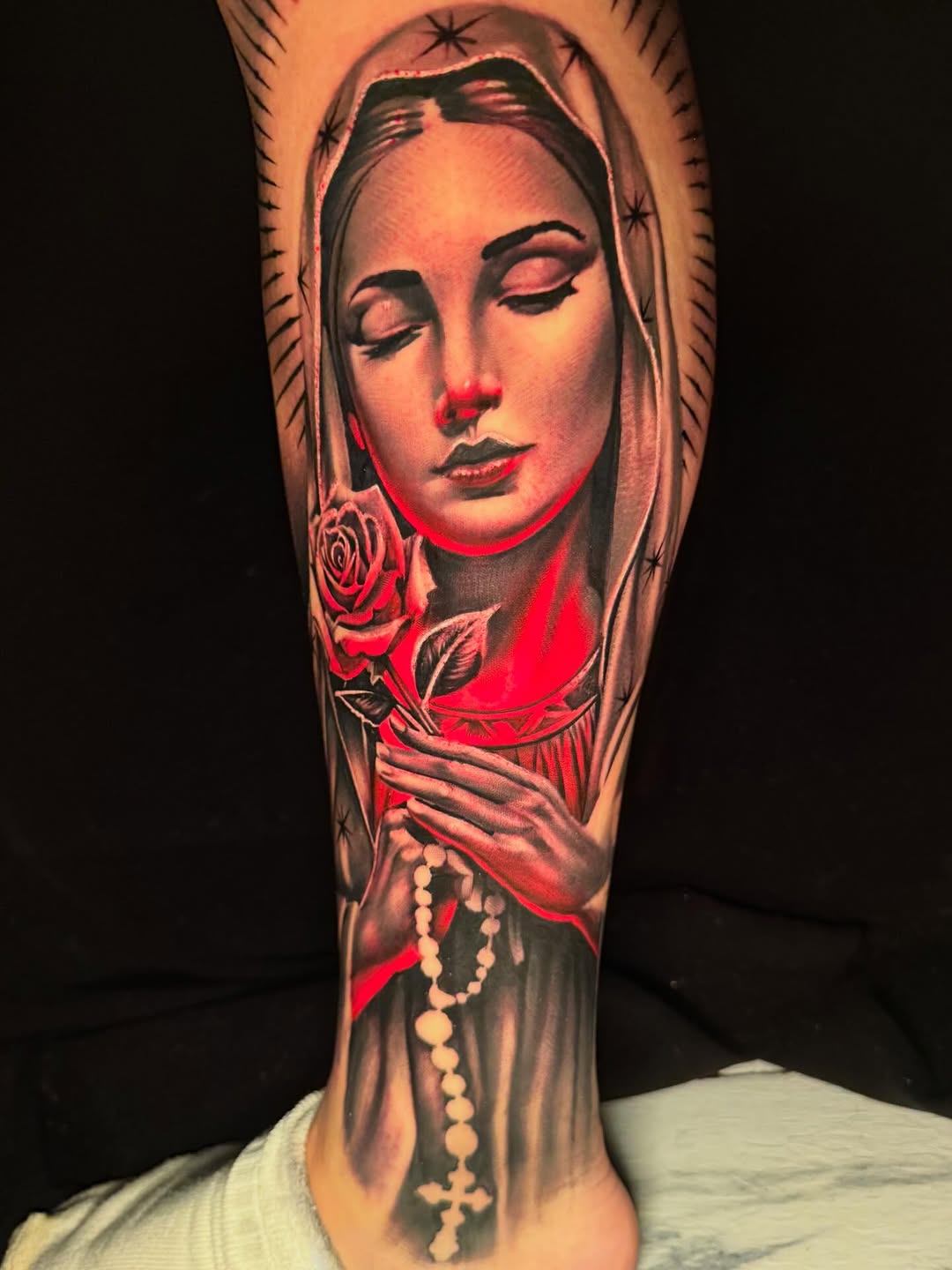 Tattoo by @ramirez.tats โ realism, chicano