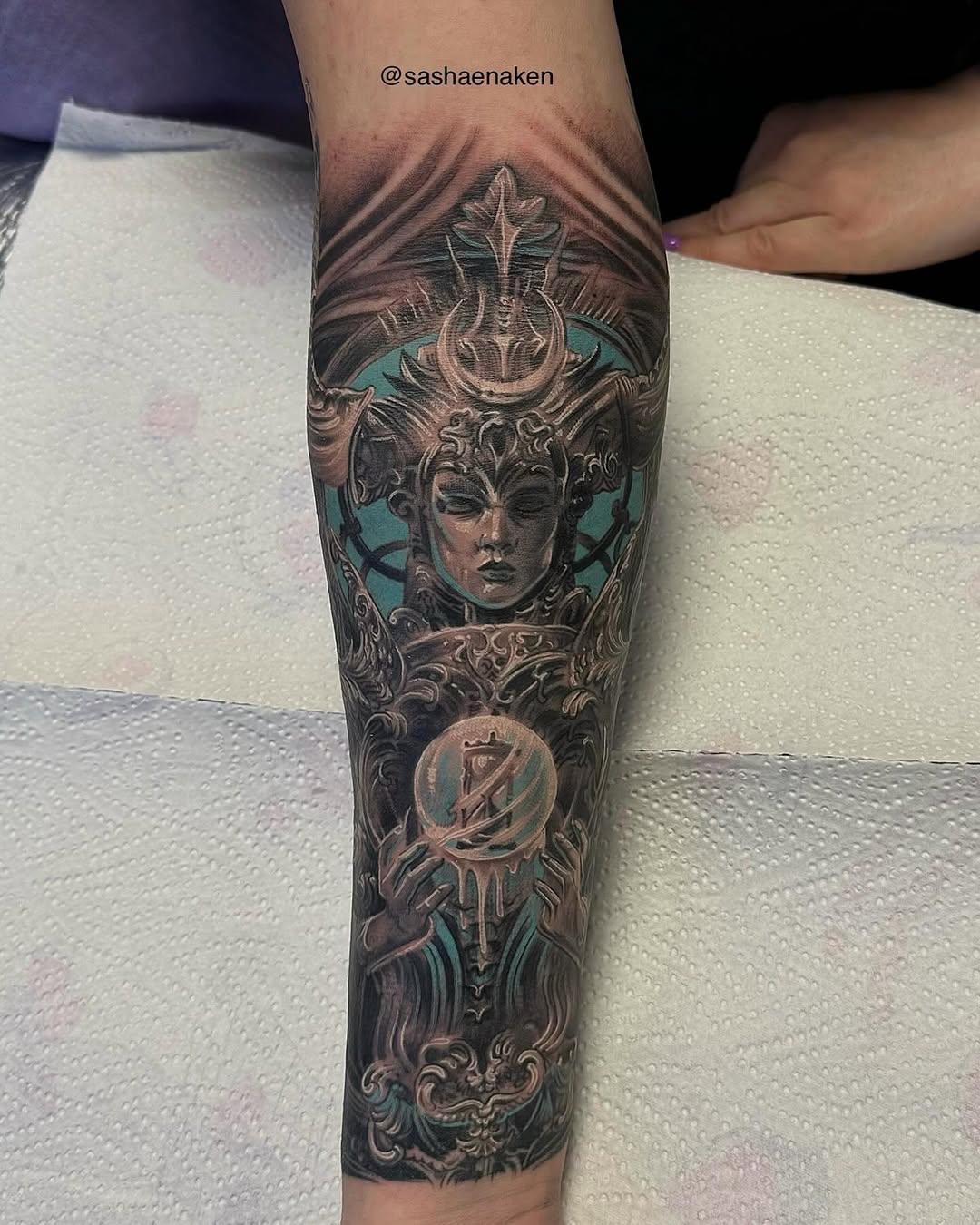 Tattoo by @sashaenaken — realism, dark_realism