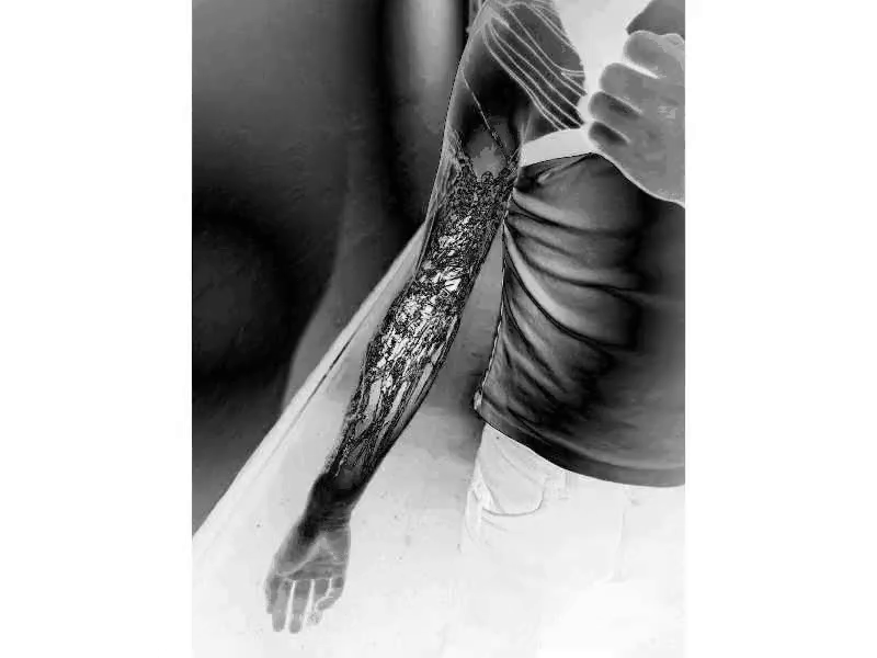 Tattoo by @godxear — black_and_grey