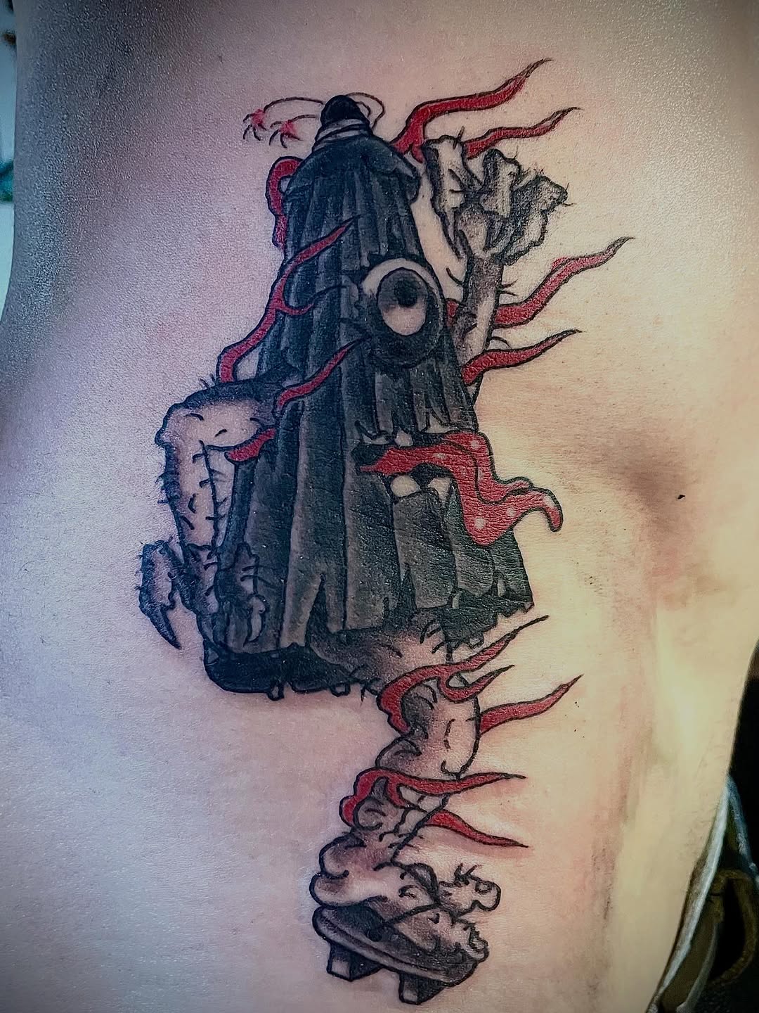 Tattoo by @robymarciano — trash_polka, dark_realism