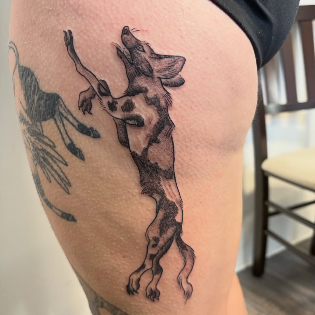 Tattoo by @birchbeast — realism, black_and_grey
