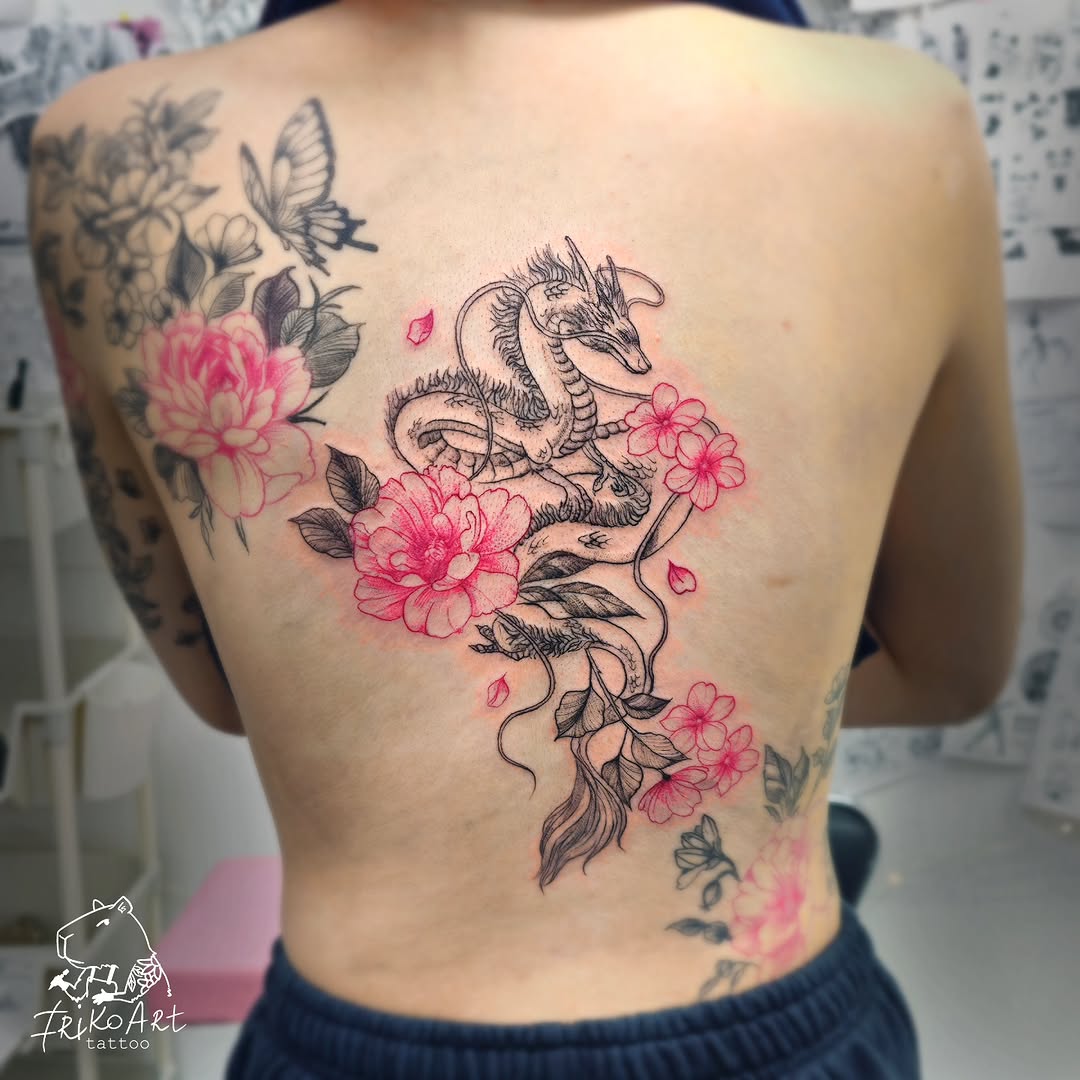 Tattoo by @irikoart_tattoo — japanese_irezumi, fine_line