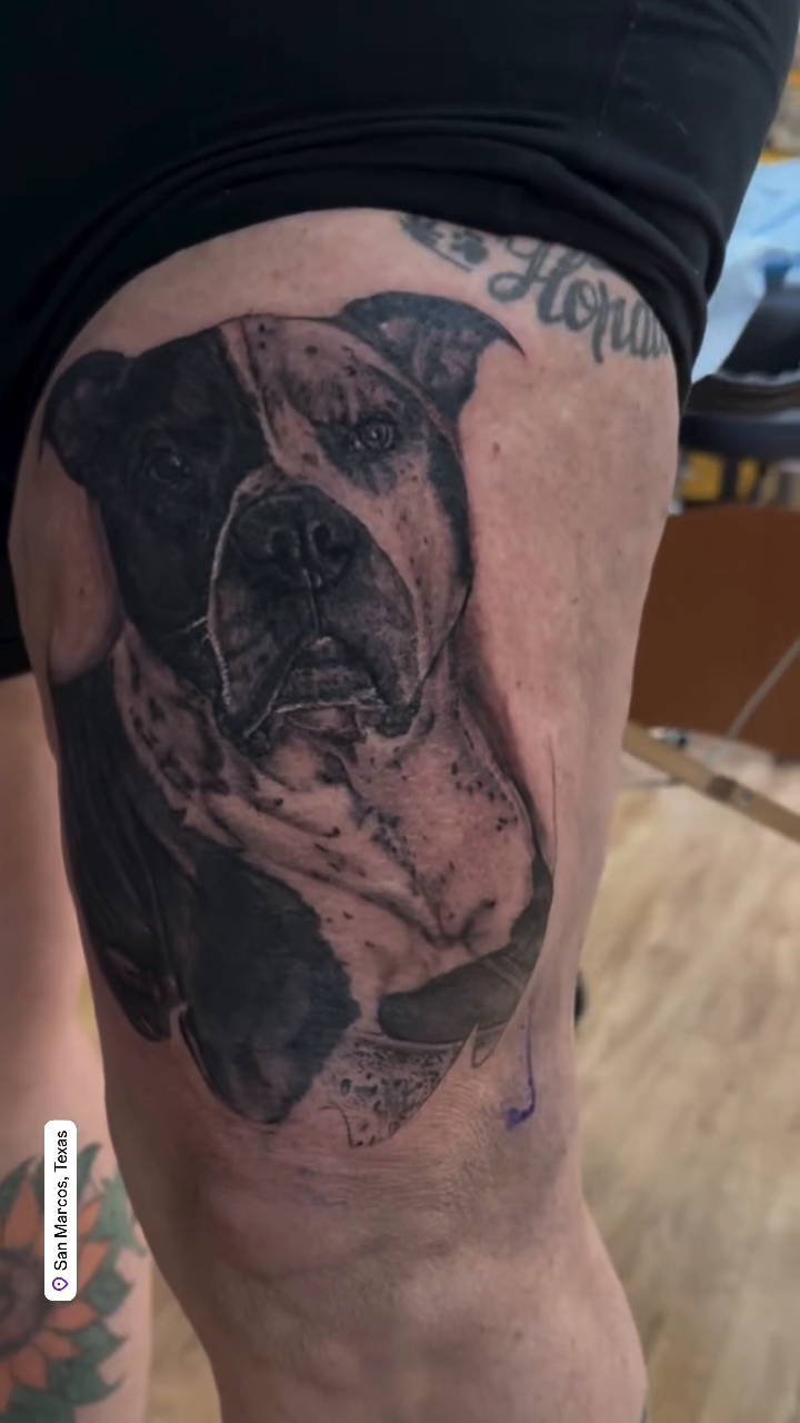 Tattoo by @famous77 — realism, black_and_grey