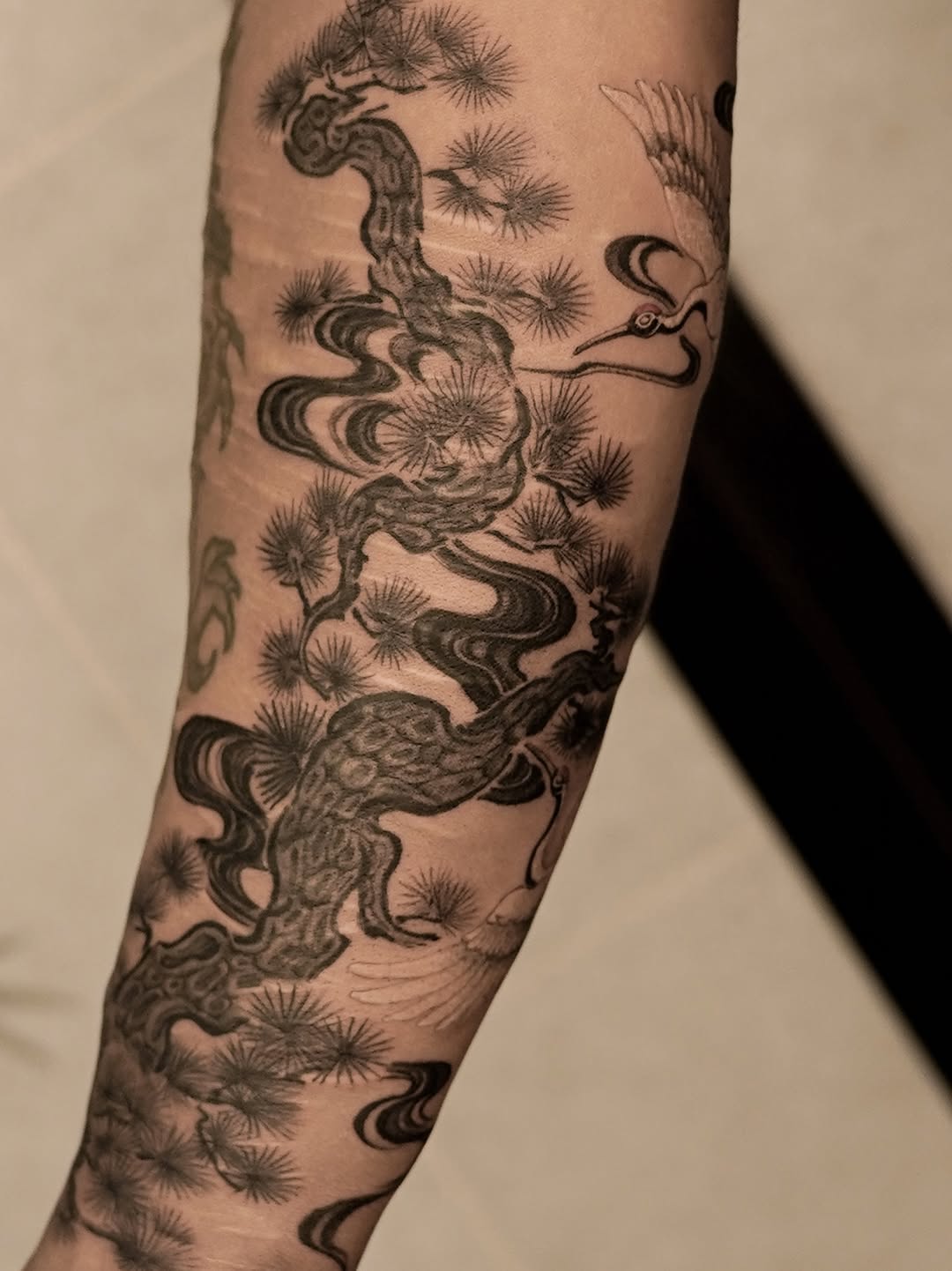 Tattoo by @think_tatt — japanese_irezumi, black_and_grey