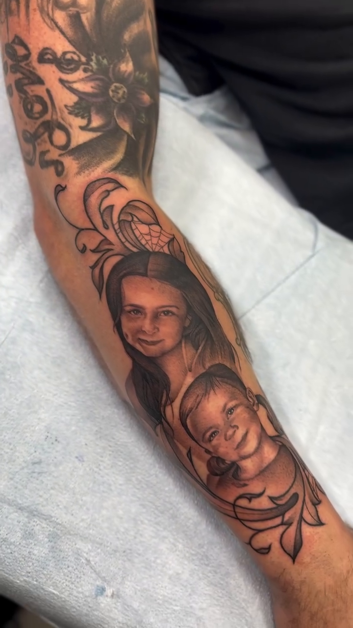 Tattoo by @georgiagreytattoos — realism, black_and_grey