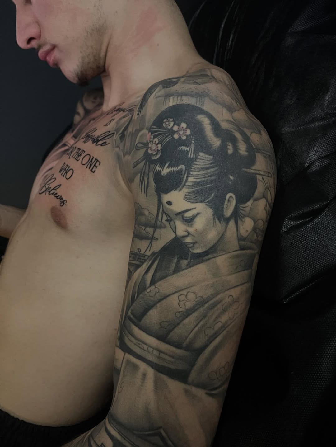 Tattoo by @dtat2christ — realism, black_and_grey