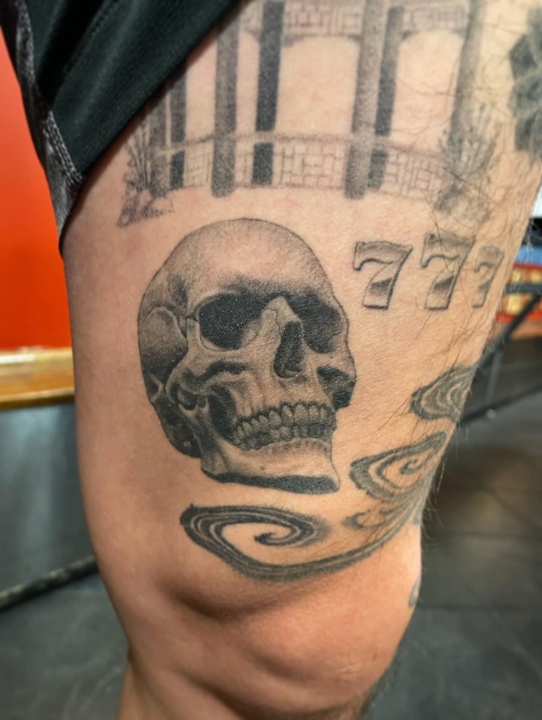 Tattoo by @fantasyandfuntattoo — realism, black_and_grey