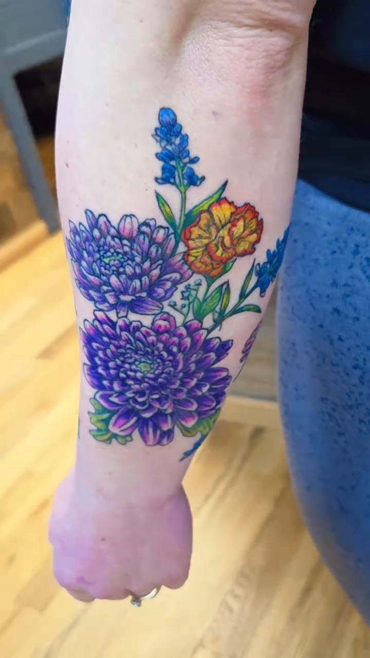 Tattoo by @celesta.tattoos — watercolor