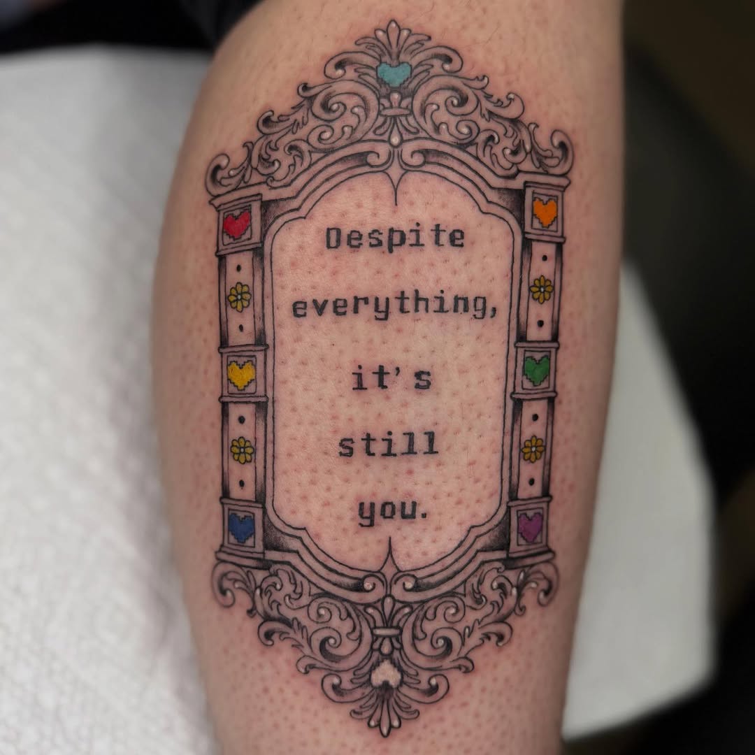 Tattoo by @aegang.inks β lettering_script, ornamental
