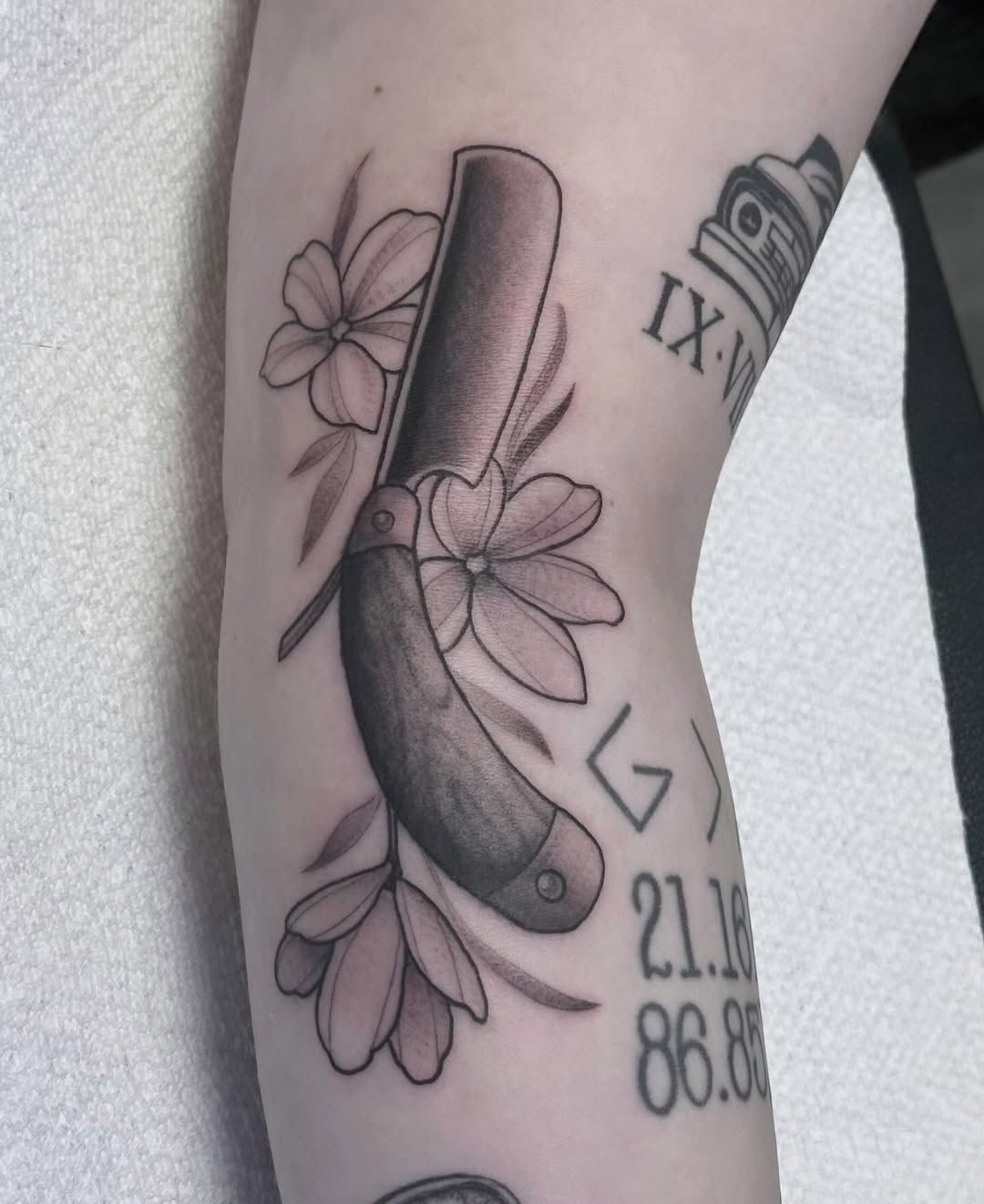 Tattoo by @eric_axle — black_and_grey, fine_line