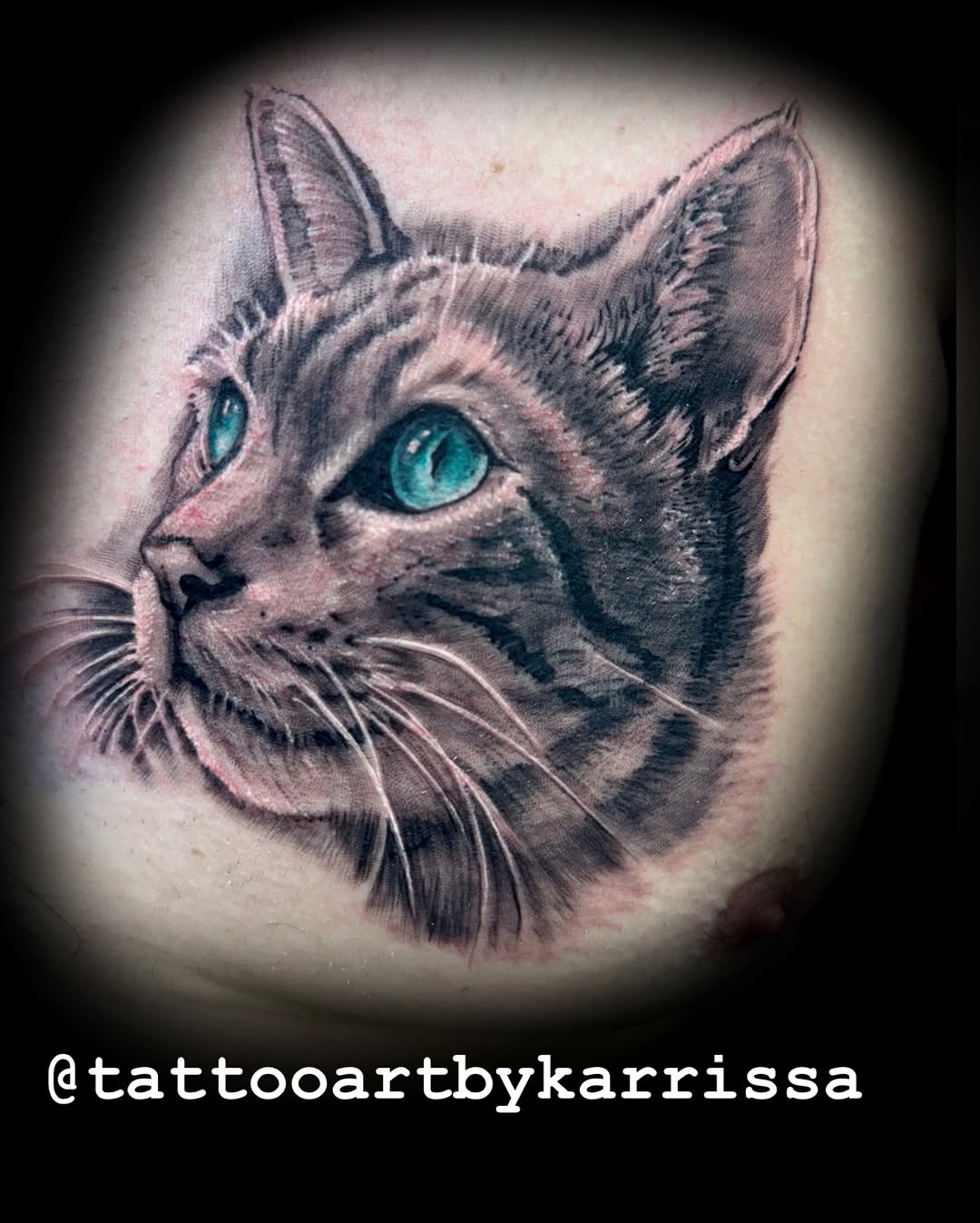 Tattoo by @karrissastitttattoos — realism, black_and_grey