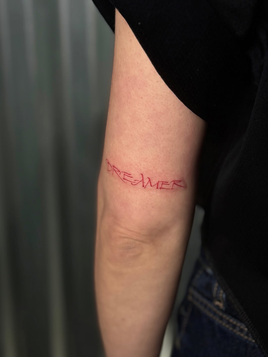 Tattoo by @zinktattoostef — lettering_script, fine_line