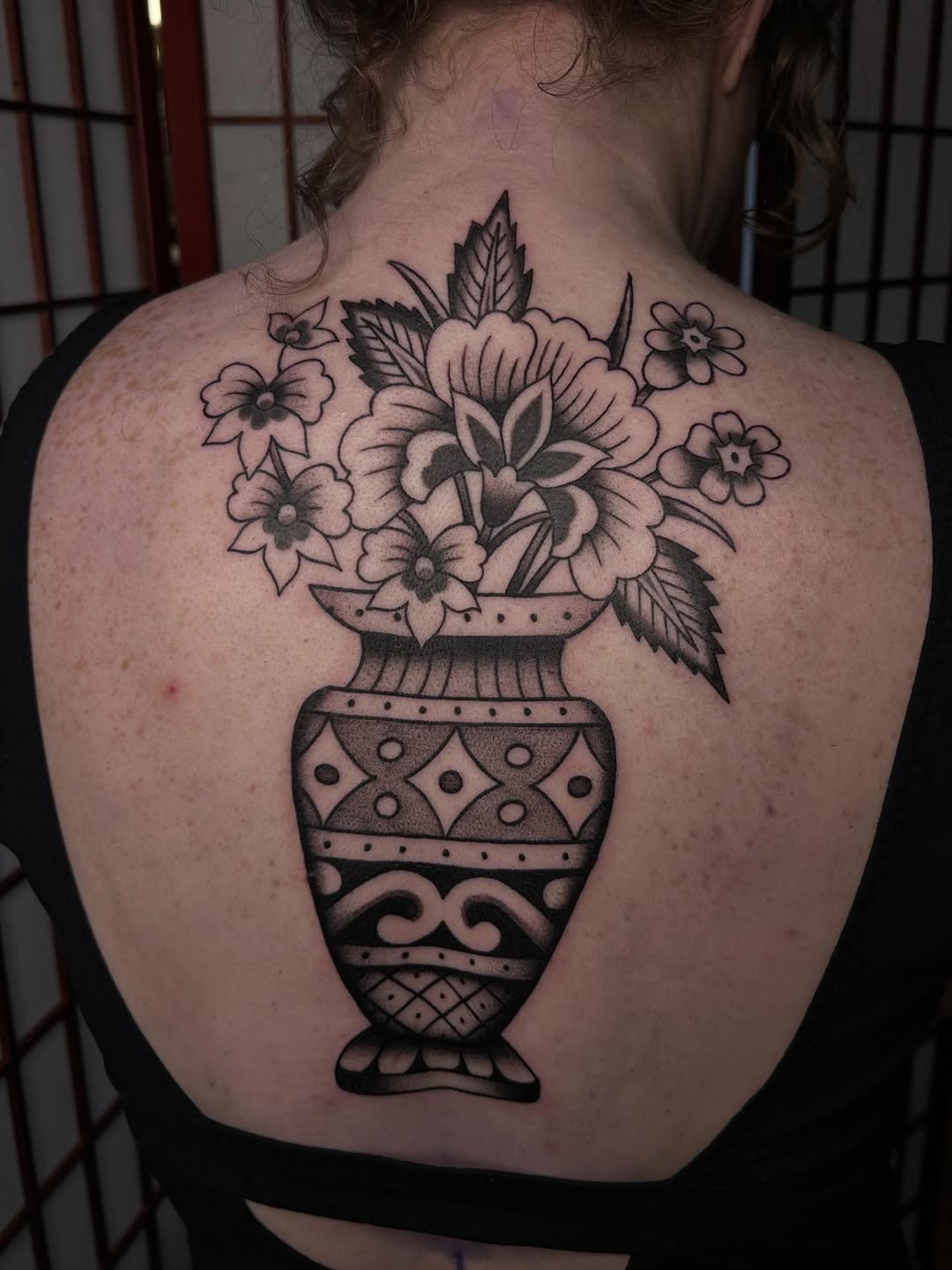 Tattoo by @darbytattoos — american_traditional, black_and_grey