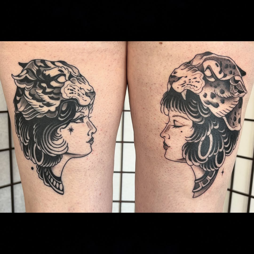 Tattoo by @mirelajade — american_traditional, black_and_grey